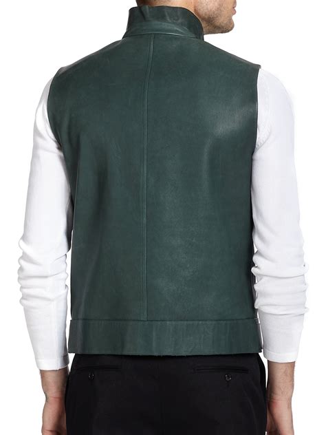 fendi green runay|fendi leather vest.